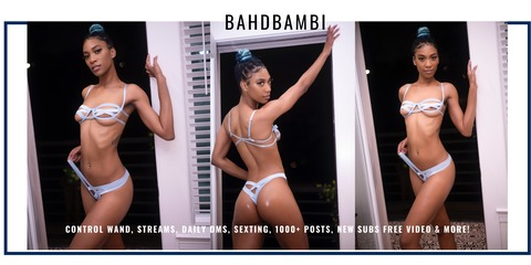 bahdbambi onlyfans leaked picture 1